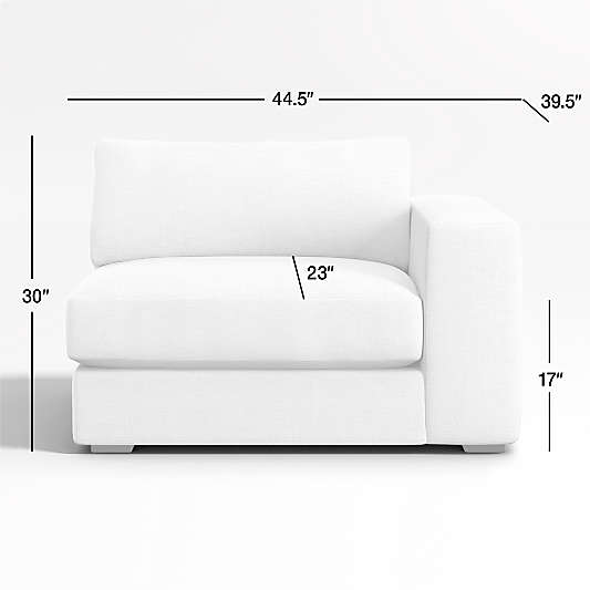 Oceanside Low Right-Arm Chair Sectional Piece