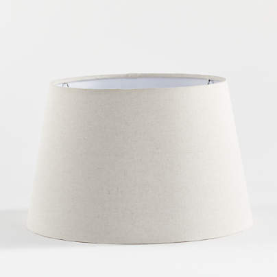 white tapered lamp shade