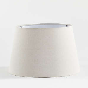 white barrel lampshade