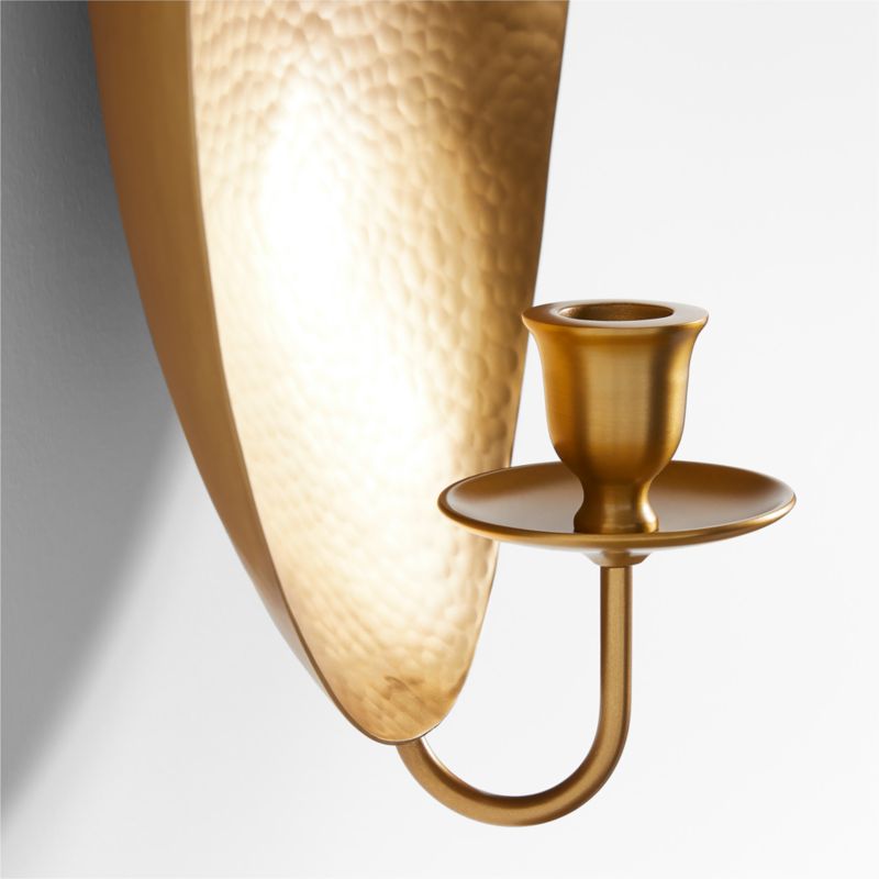 Odate Brass Hammered Metal Wall Sconce - image 5 of 9