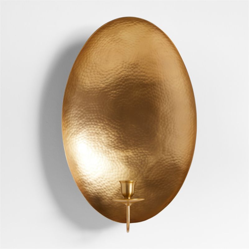 Odate Brass Hammered Metal Wall Sconce - image 4 of 9