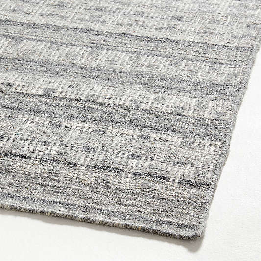 Odense Wool-Blend Pattern Grey Area Rug