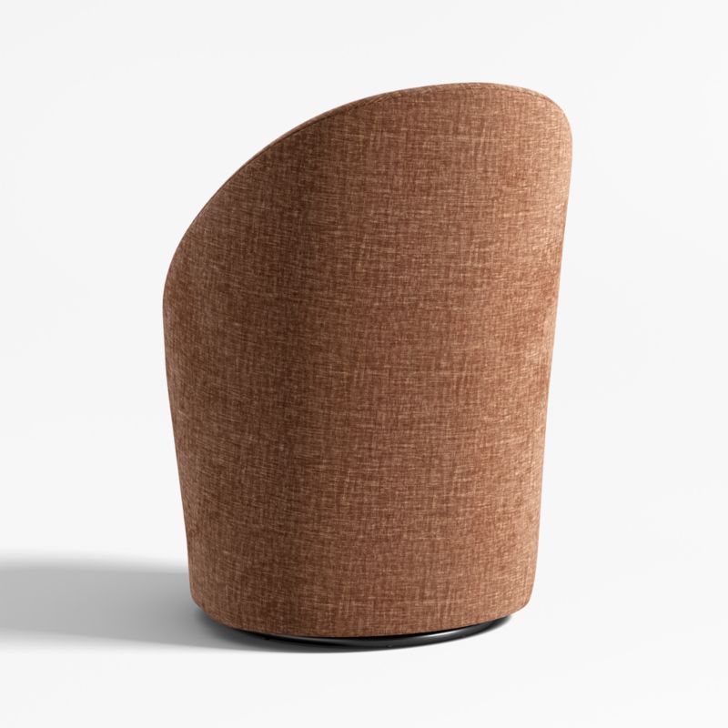 Odette Sienna Upholstered Swivel Dining Chair - image 5 of 7