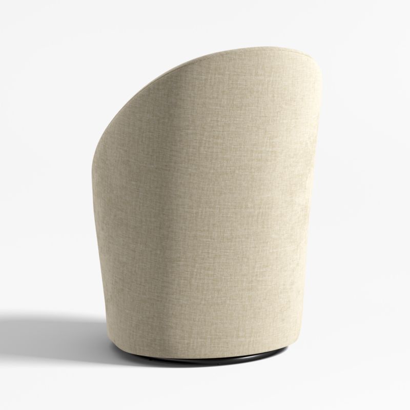 Odette Sand Upholstered Swivel Dining Chair - image 4 of 6