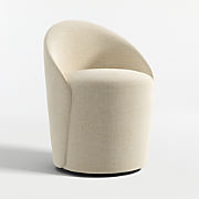 Odette Upholstered Swivel Dining Chair
