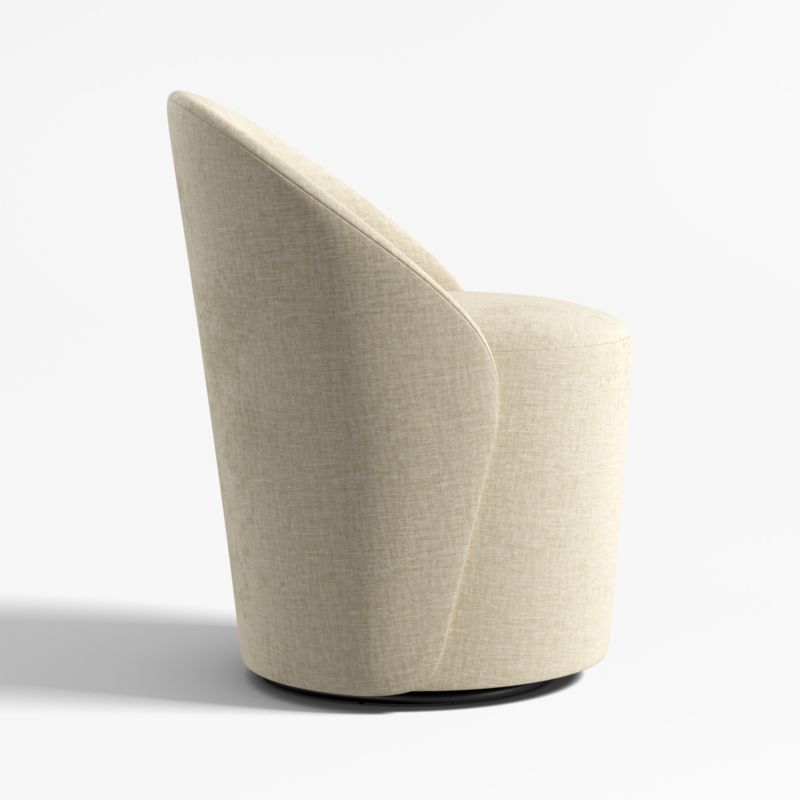 Odette Sand Upholstered Swivel Dining Chair - image 3 of 6