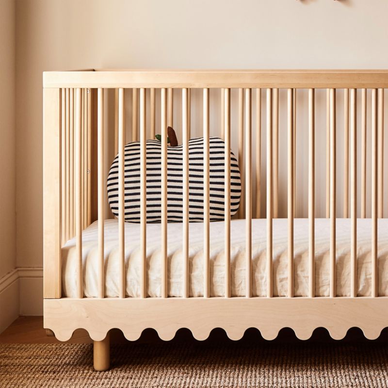 Oeuf Moss Natural Birch Wood Convertible Crib - image 4 of 8