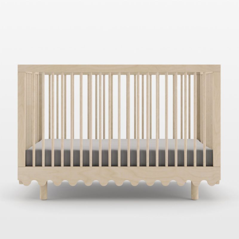 Oeuf Moss Natural Birch Wood Convertible Crib - image 5 of 8