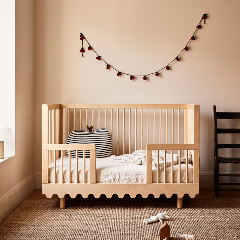 Oeuf Moss Natural Birch Wood Toddler Bed Rail - image 2 of 6