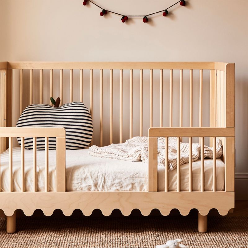Oeuf Moss Natural Birch Wood Toddler Bed Rail - image 3 of 6