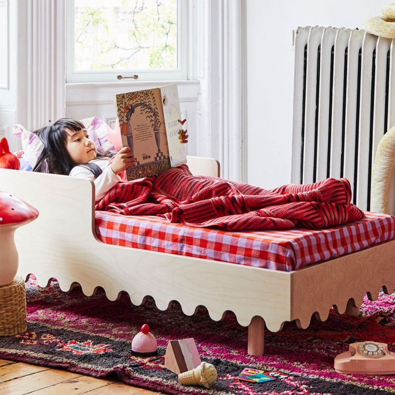 Oeuf Moss Birch Wood Toddler Bed - image 2 of 4