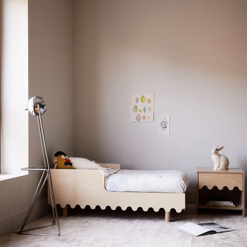 Oeuf Moss Birch Wood Toddler Bed - image 1 of 4