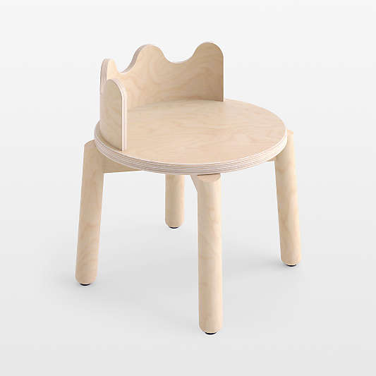 Set of 2 Oeuf Moss Natural Birch Wood Kids Play Chair