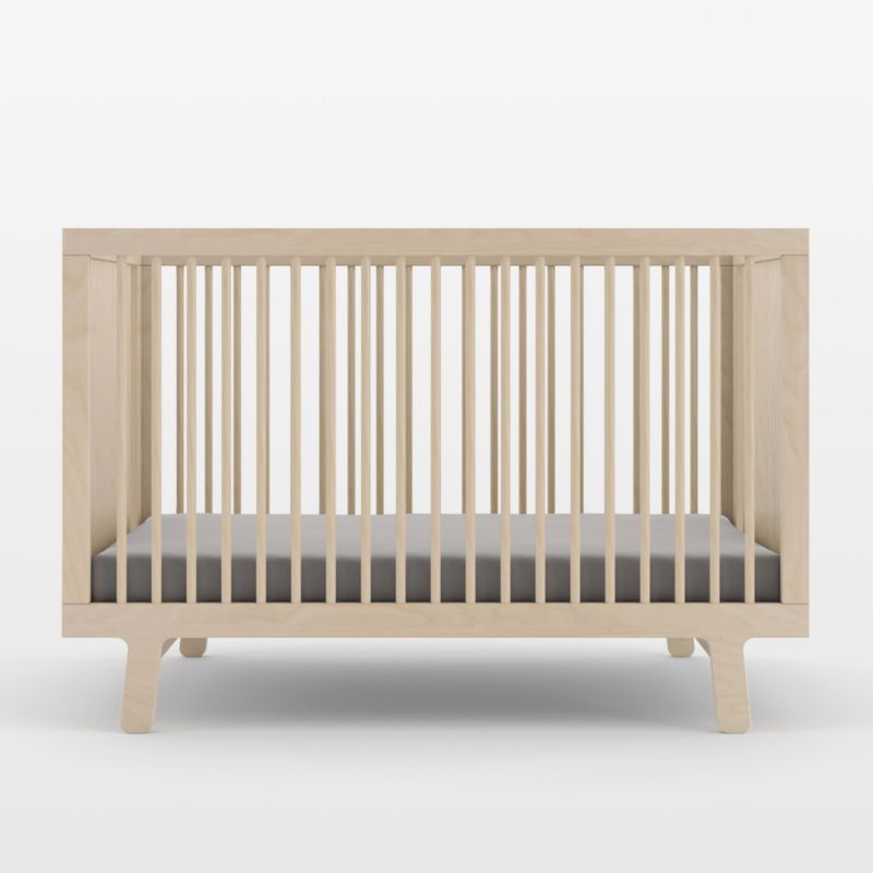 Oeuf Sparrow Natural Birch Wood Convertible Crib - image 3 of 6