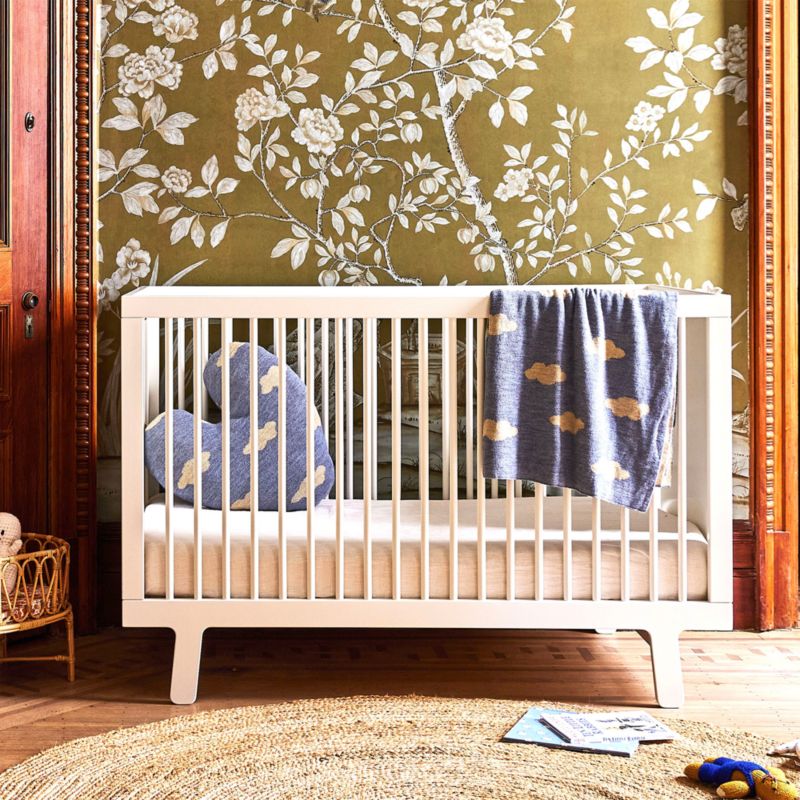 Oeuf Sparrow White Wood Convertible Crib - image 1 of 6