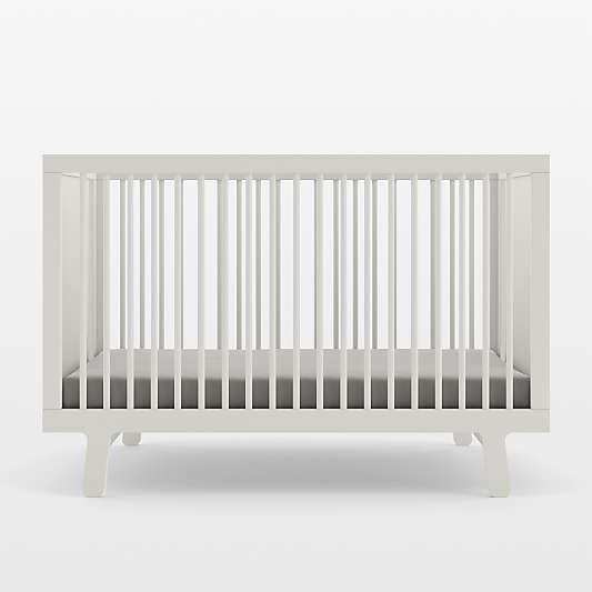 Oeuf Sparrow White Wood Convertible Crib