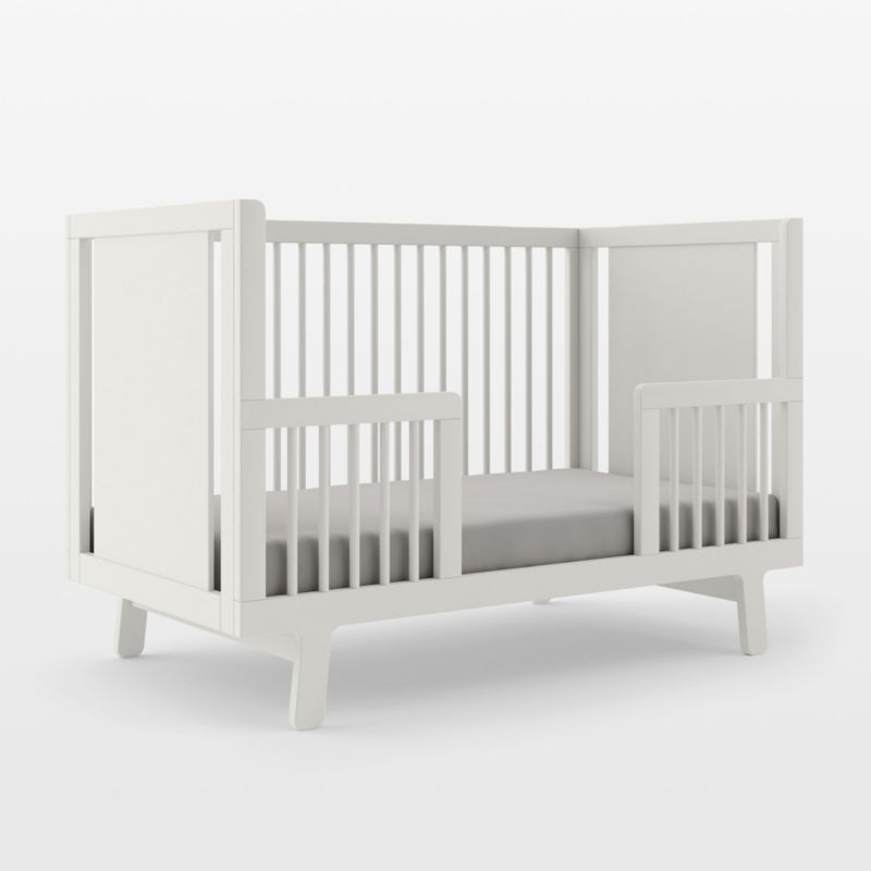 Oeuf Sparrow White Wood Toddler Bed Rail - image 1 of 2
