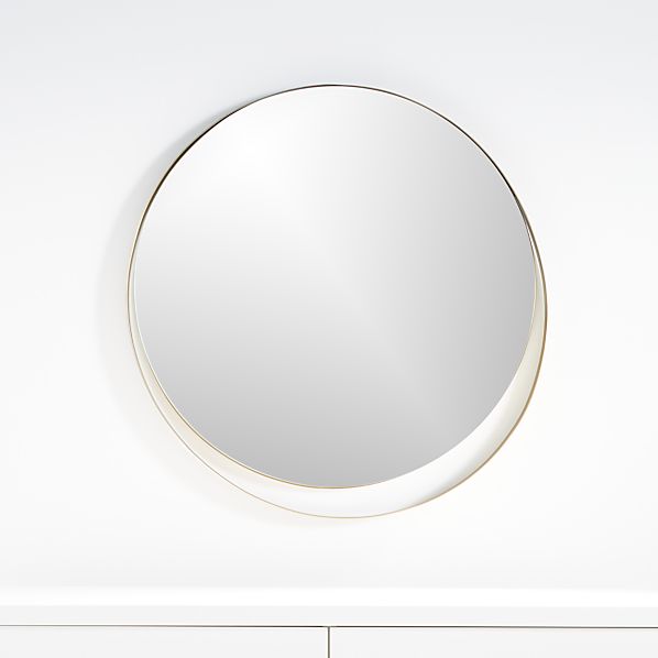 white nursery mirror
