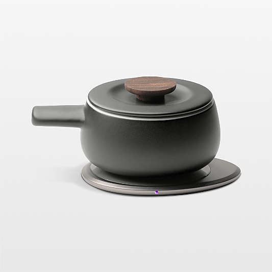 Ohom Fondi Inkstone Black Heated Fondue Set