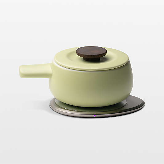 Ohom Fondi Verde Green Heated Fondue Set