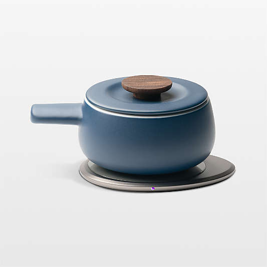 Ohom Fondi Deep Navy Heated Fondue Set