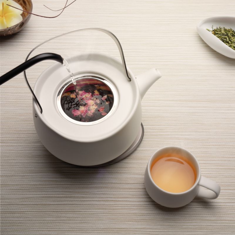 Ohom Leiph Jasmine White Heated Tea Pot - image 4 of 7