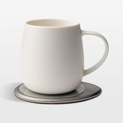 Ohom Ui 3 Jasmine White Heated Coffee Mug