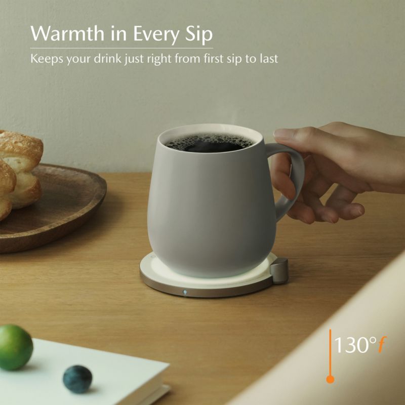 Ohom Ui Grey Heated Coffee Mug - image 1 of 5
