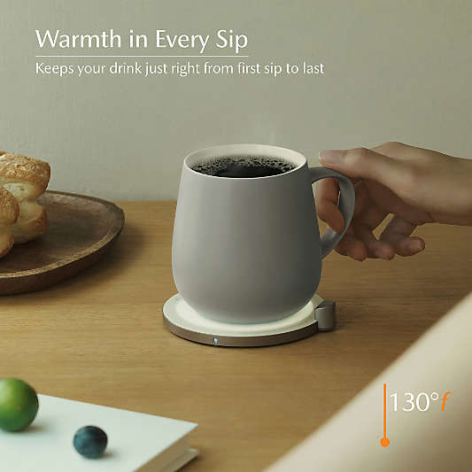 Ohom Ui Grey Heated Coffee Mug