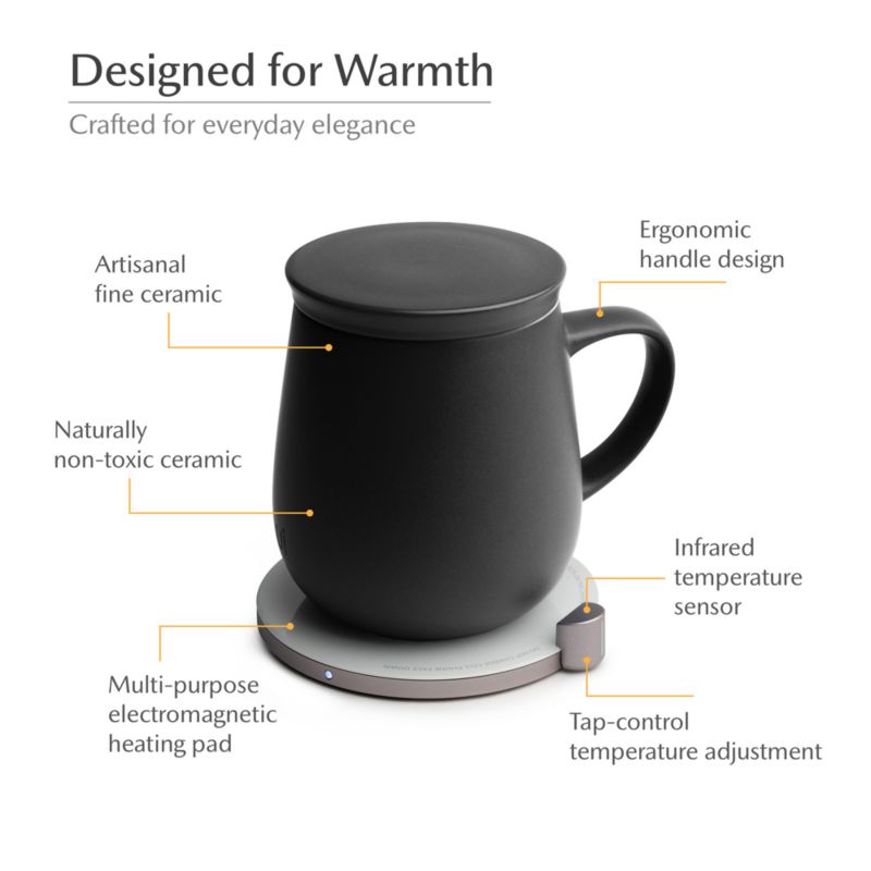Ohom Ui Inkstone Black Heated Coffee Mug - image 4 of 5