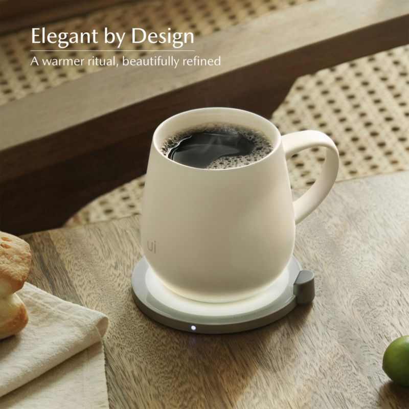 Ohom Ui Jasmine White Heated Coffee Mug - image 3 of 5