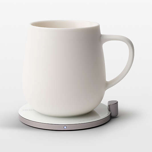 Ohom Ui Jasmine White Heated Coffee Mug