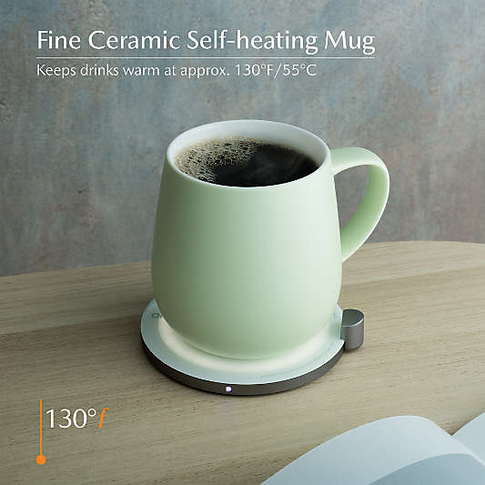 Ohom Ui Verde Green Heated Coffee Mug