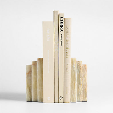 View Oia Green Onyx Bookends, Set of 2 details