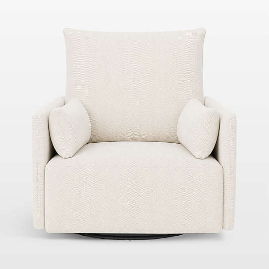 Oilo ™ Ollie Swivel Glider Nursery Chair and a Half with Powered Back Recliner