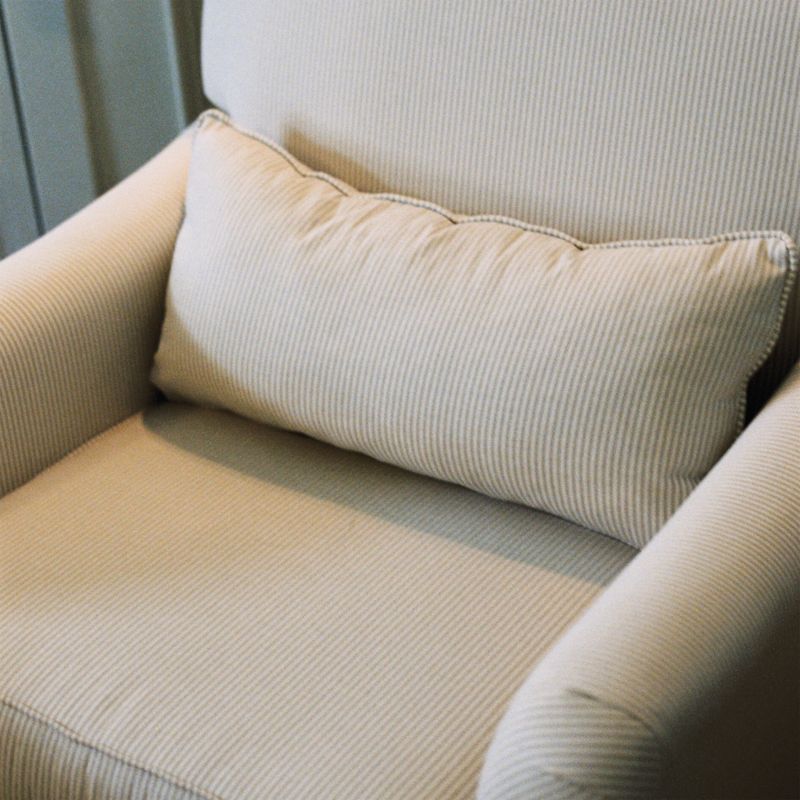 Oilo ™ Teddy Pecan Stripe Swivel Glider Power Recliner Nursery Chair - image 4 of 8