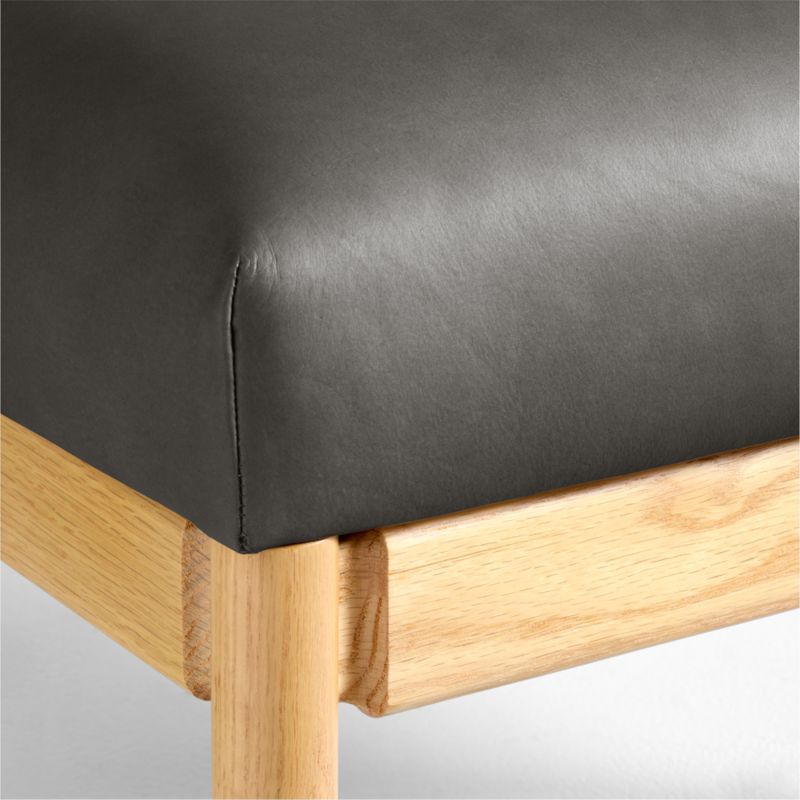 Ojai Leather Ottoman - image 4 of 5