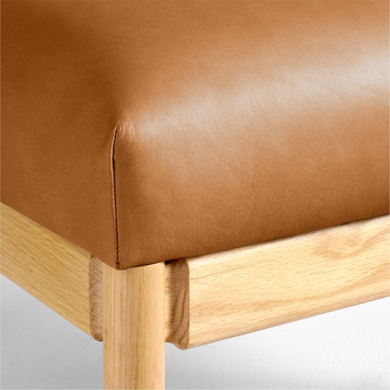 Ojai Leather Ottoman - image 4 of 5