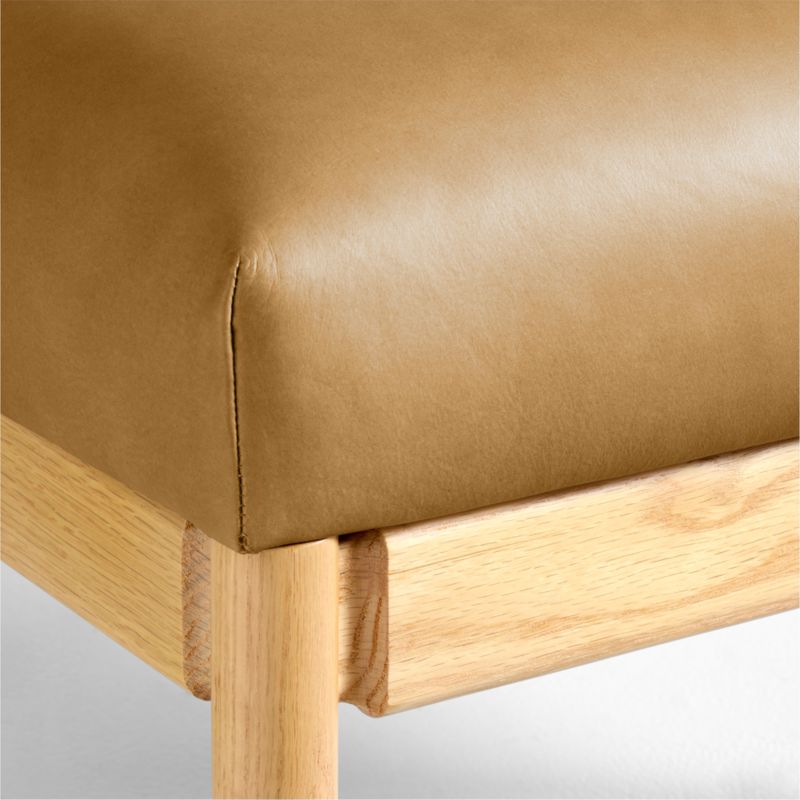 Ojai Leather Ottoman - image 4 of 5