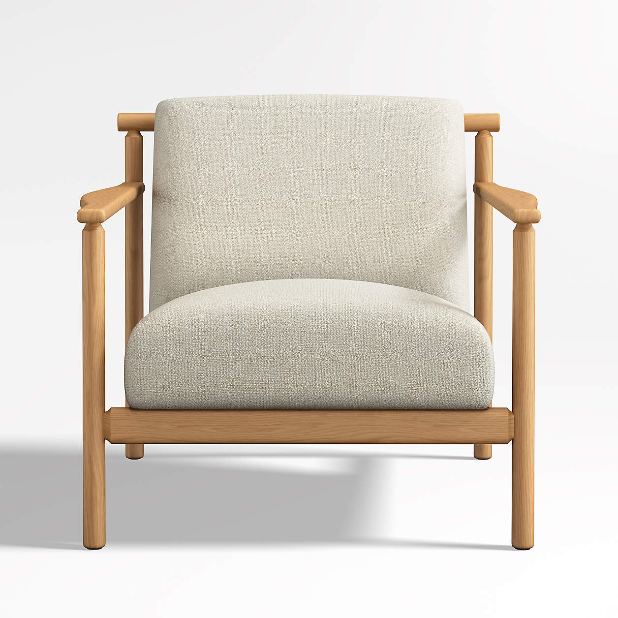 Ojai Upholstered Wood Frame Accent Chair | Crate & Barrel