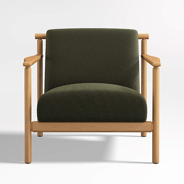 archdale wood and upholstered accent chair