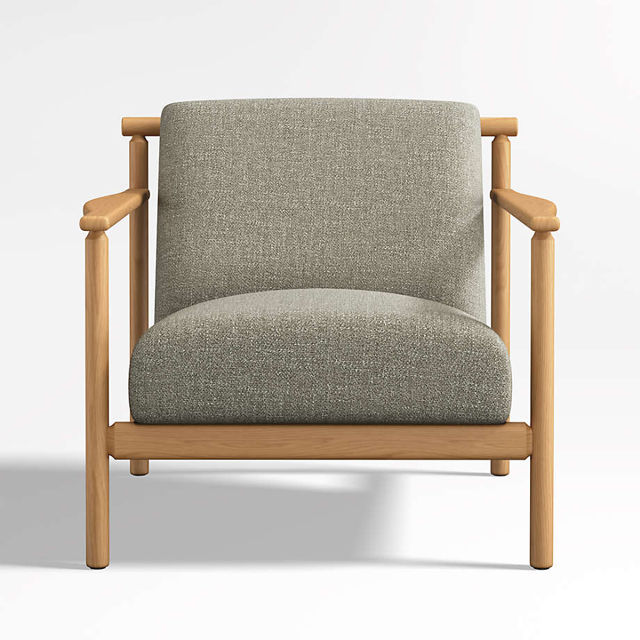Ojai Upholstered Wood Frame Accent Chair | Crate & Barrel