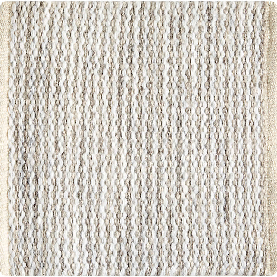Okatee Handwoven Grey Indoor/Outdoor Rug 12"x12" Swatch Crate & Barrel