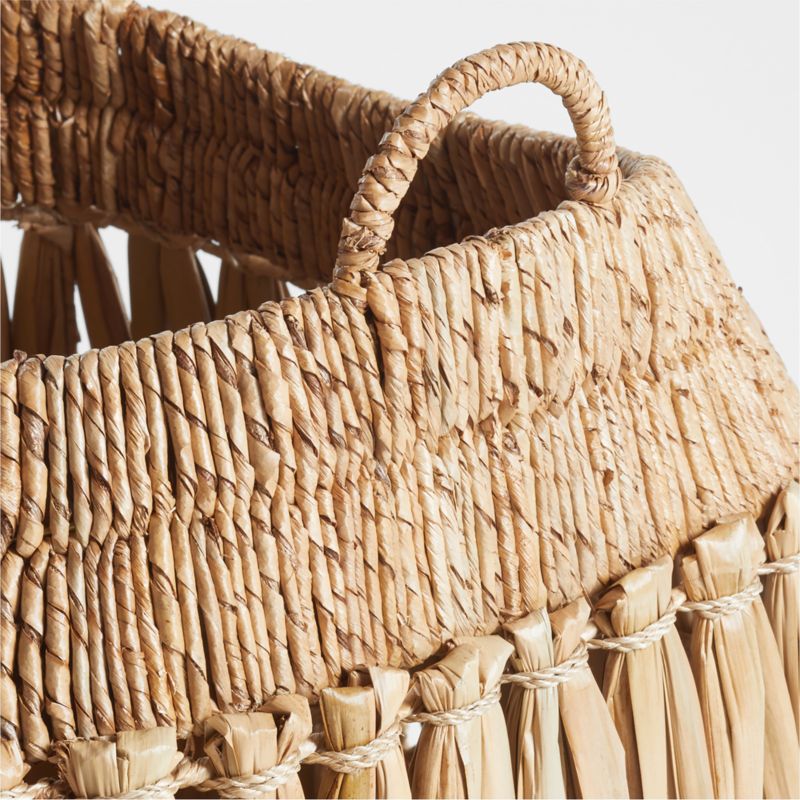 Oketo Beige Large Rattan Decorative Basket - image 4 of 5