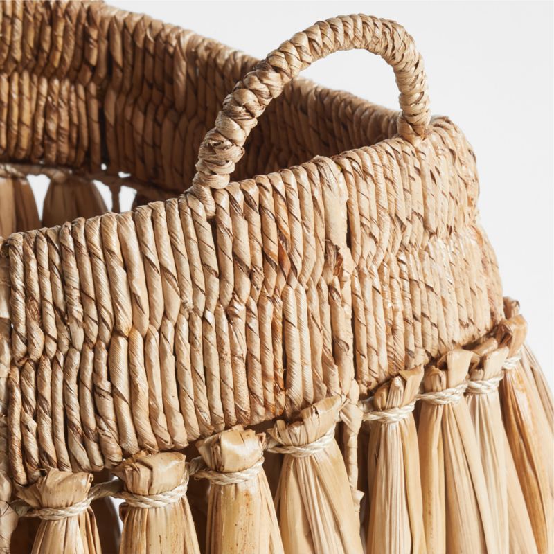 Oketo Beige Small Rattan Decorative Basket - image 2 of 4