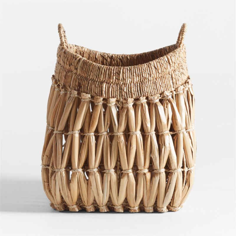 Oketo Beige Small Rattan Decorative Basket - image 3 of 4