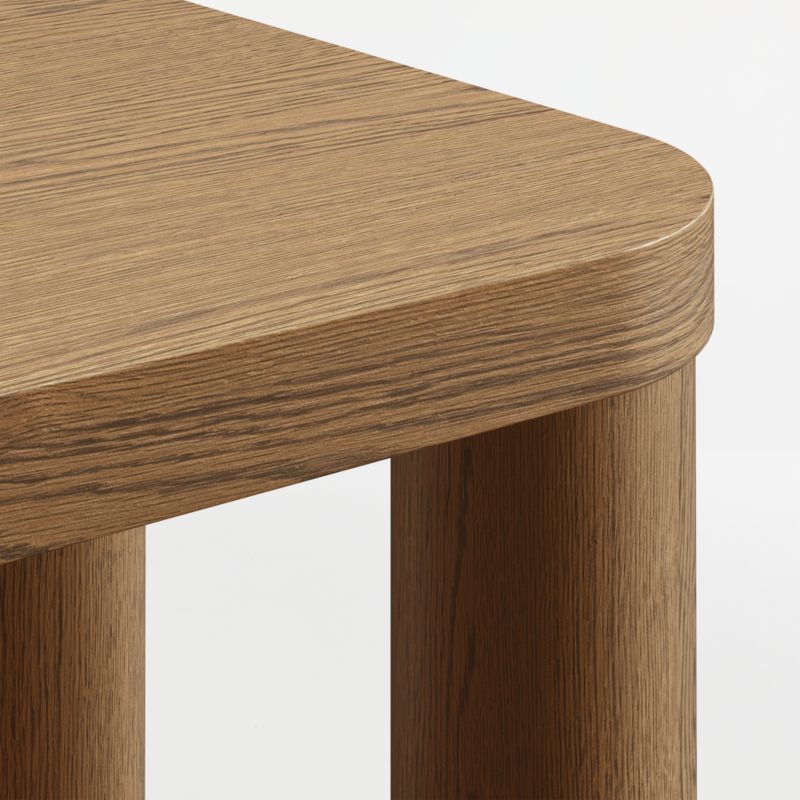 Oakhurst Brown Oak Wood 22" Square End Table - image 3 of 4