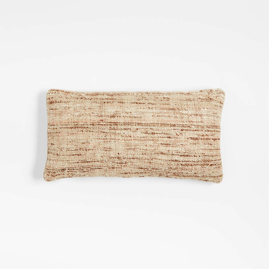 Oli Faux Jute 24"x12" Throw Pillow by Jake Arnold Crate & Barrel