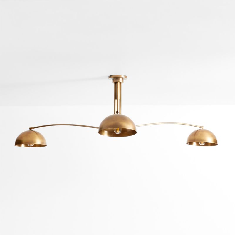 Olia Brass Metal Semi-Flush Mount Light - image 4 of 7