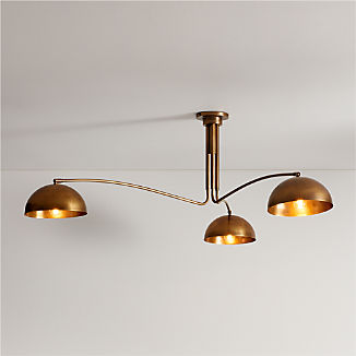 Penny Small Burnished Brass Pendant Light